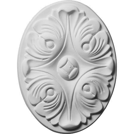 Ekena Millwork 4 1/2"W x 6 1/8"H x 3/4"P Kinsley Oval Rosette ROS06X05KI